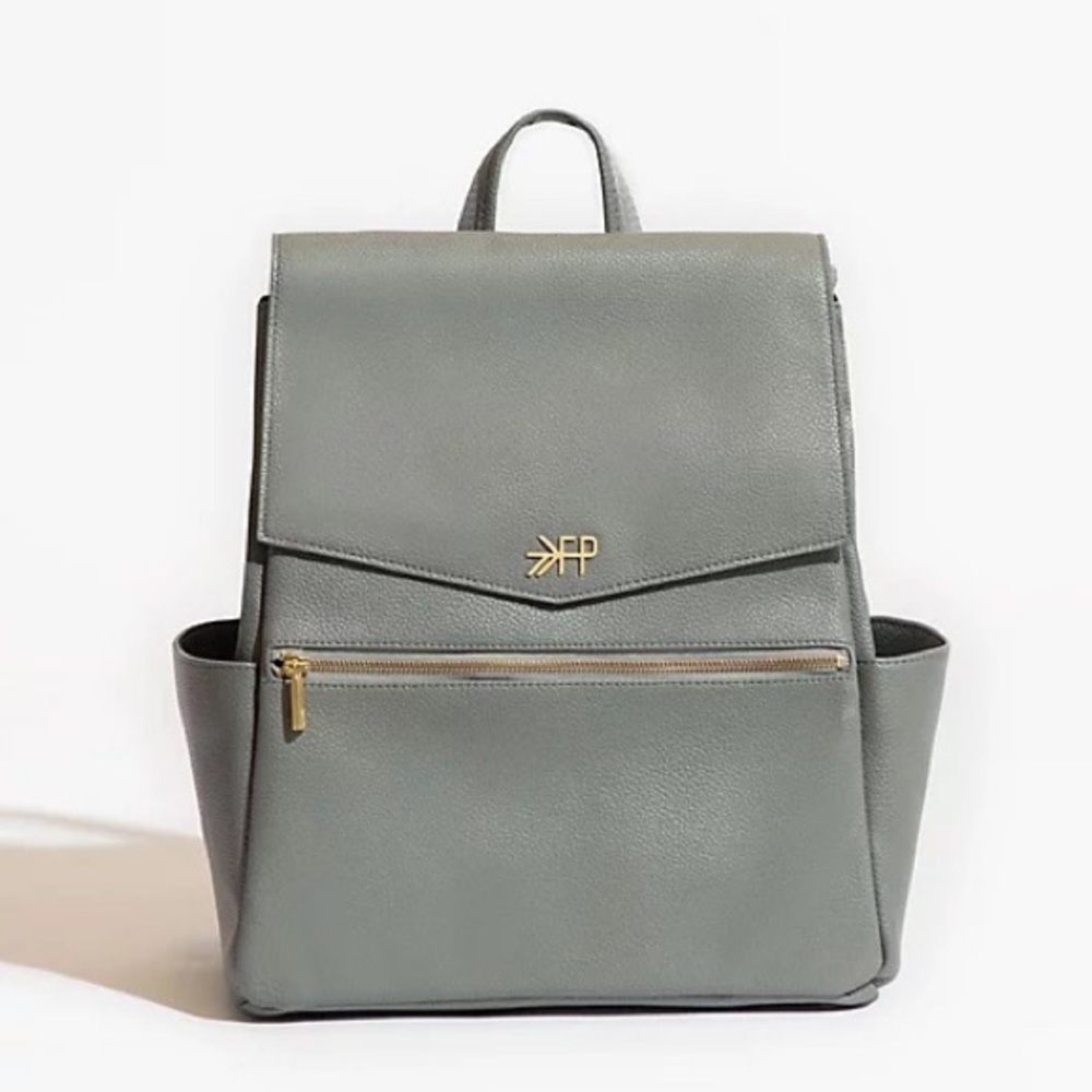 Freshly Picked Diaper Bag - Gray and Gold